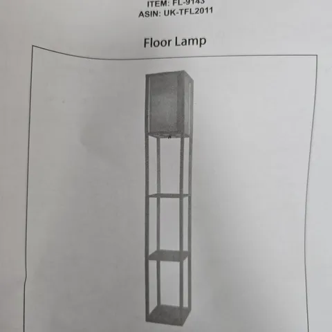 FL-9143 FLOOR LAMP IN BLACK