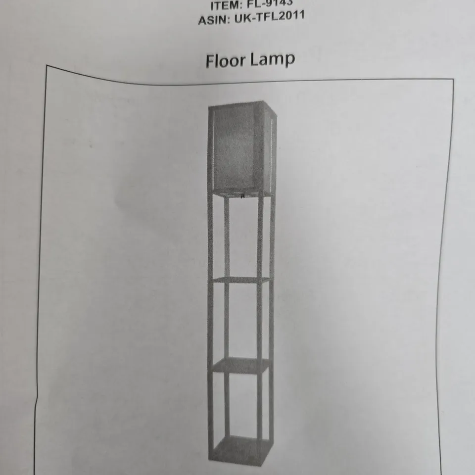 FL-9143 FLOOR LAMP IN BLACK