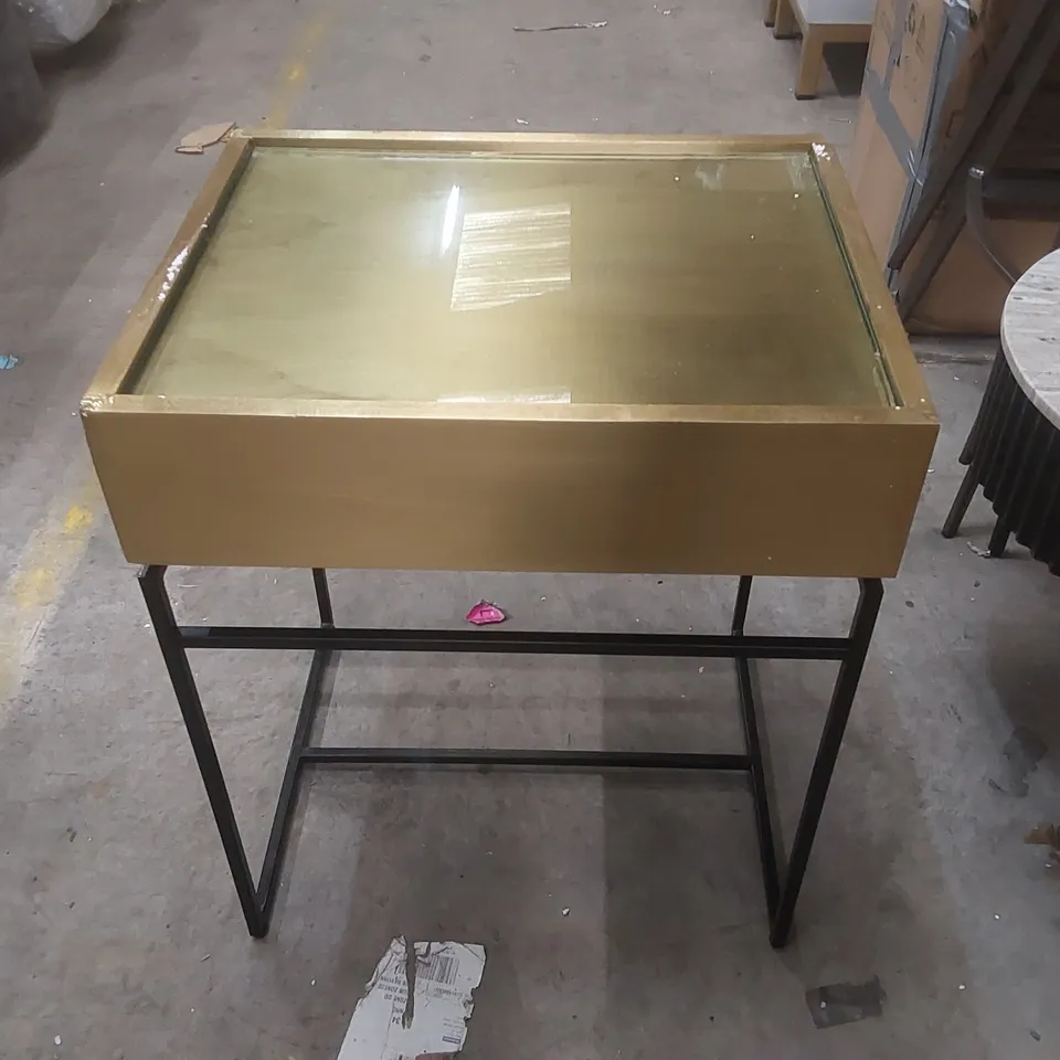 DESIGNER JENSEN ATKIN AND THYME BEDSIDE TABLE