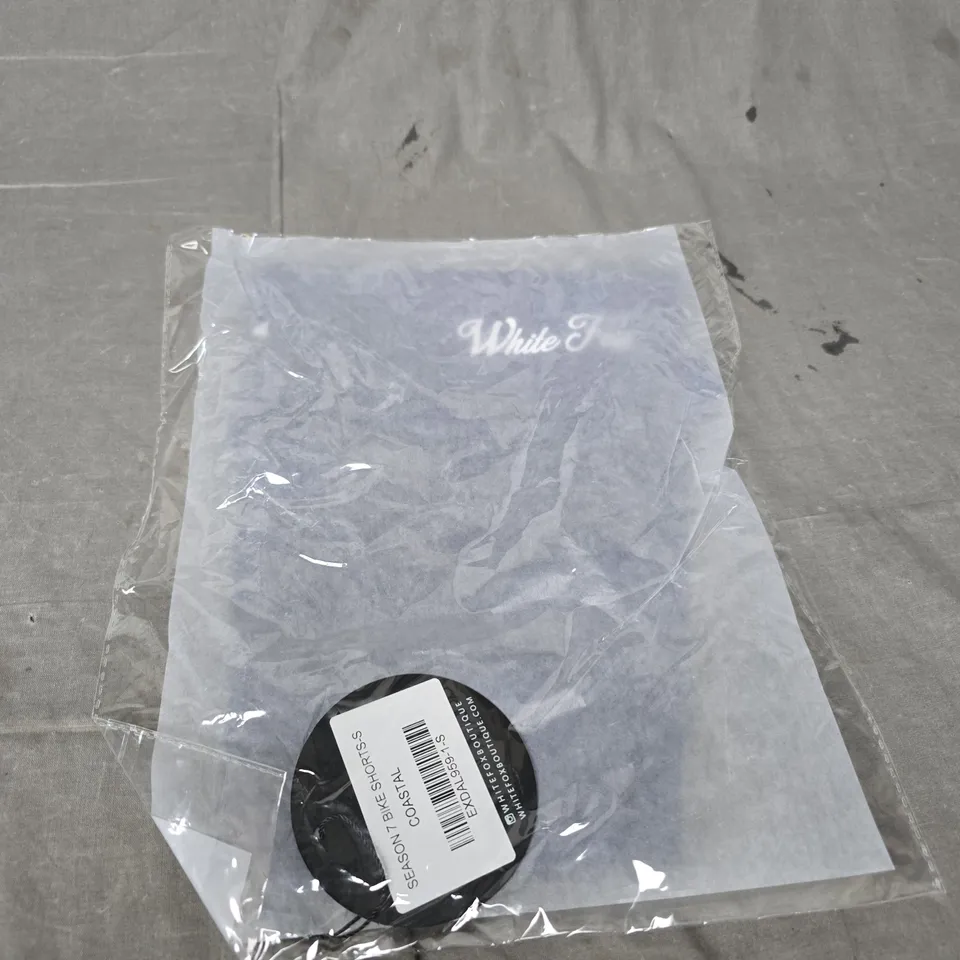BAGGED WHITE FOX SEASON 7 BIKE SHORTS - SIZE SMALL