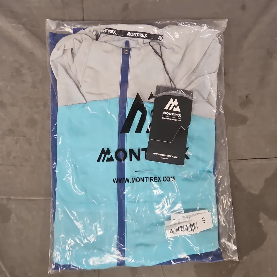 BAGGED MONTIREX BREEZE 2.0 WINDBREAKER IN BLUE/GREY SIZE XL