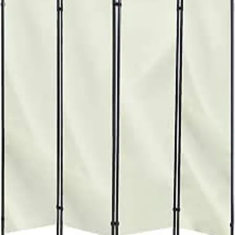 BOXED CLIPOP 4-PANEL ROOM PROTECTIVE SCREENS, FOLDING PANEL DIVIDER SCREEN MOVABLE PROTECTIVE SEPARATOR PARTITION WALL FURNITURE FOR LIVING ROOM BEDROOM AND OFFICE (BEIGE)