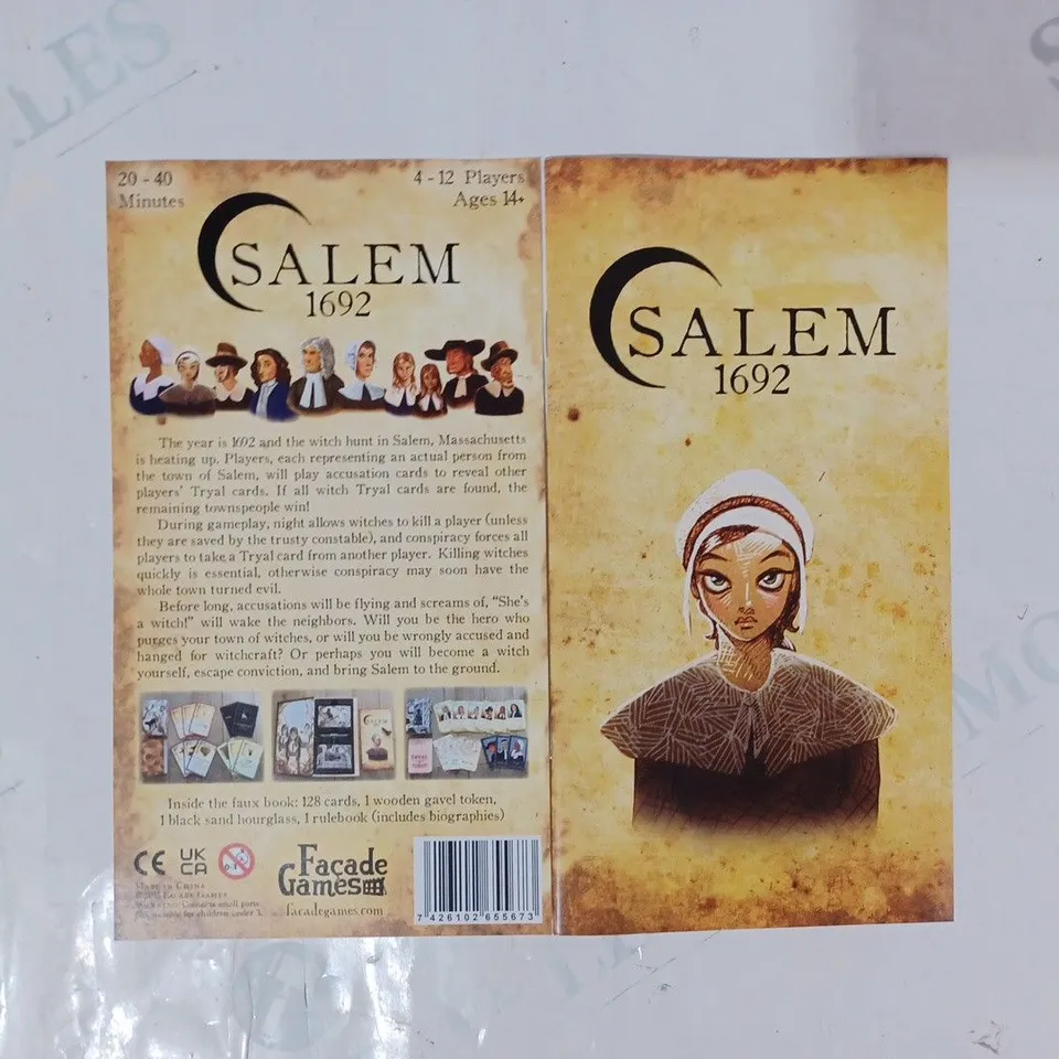 FACADE GAMES SALEM 1692 BOARD GAME