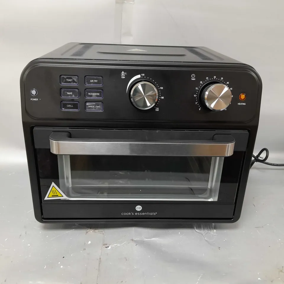 BOXED COOK'S ESSENTIAL 21-LITRE AIRFRYER OVEN IN BLACK