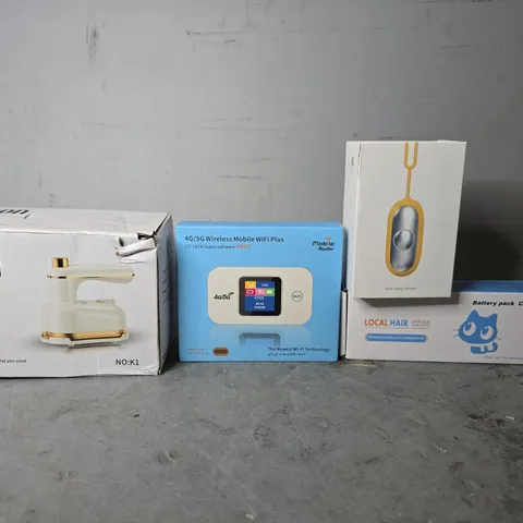 APPROXIMATELY 16 ASSORTED ITEMS TO INCLUDE - PORTABLE ELECTRIC IRON , WIRELESS MOBILE WI-FI PLUS ETC