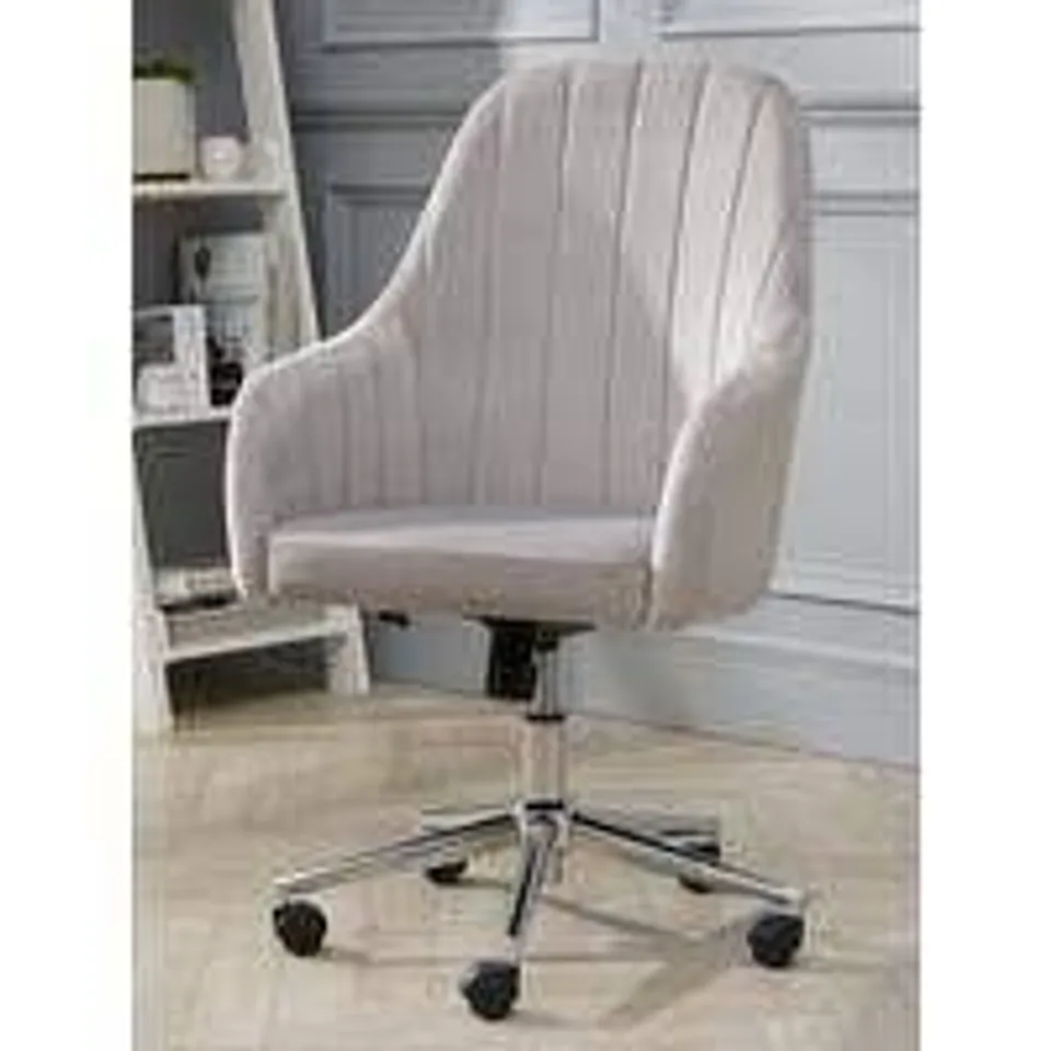 BOXED MOLBY FABRIC OFFICE CHAIR - GREY  RRP £139
