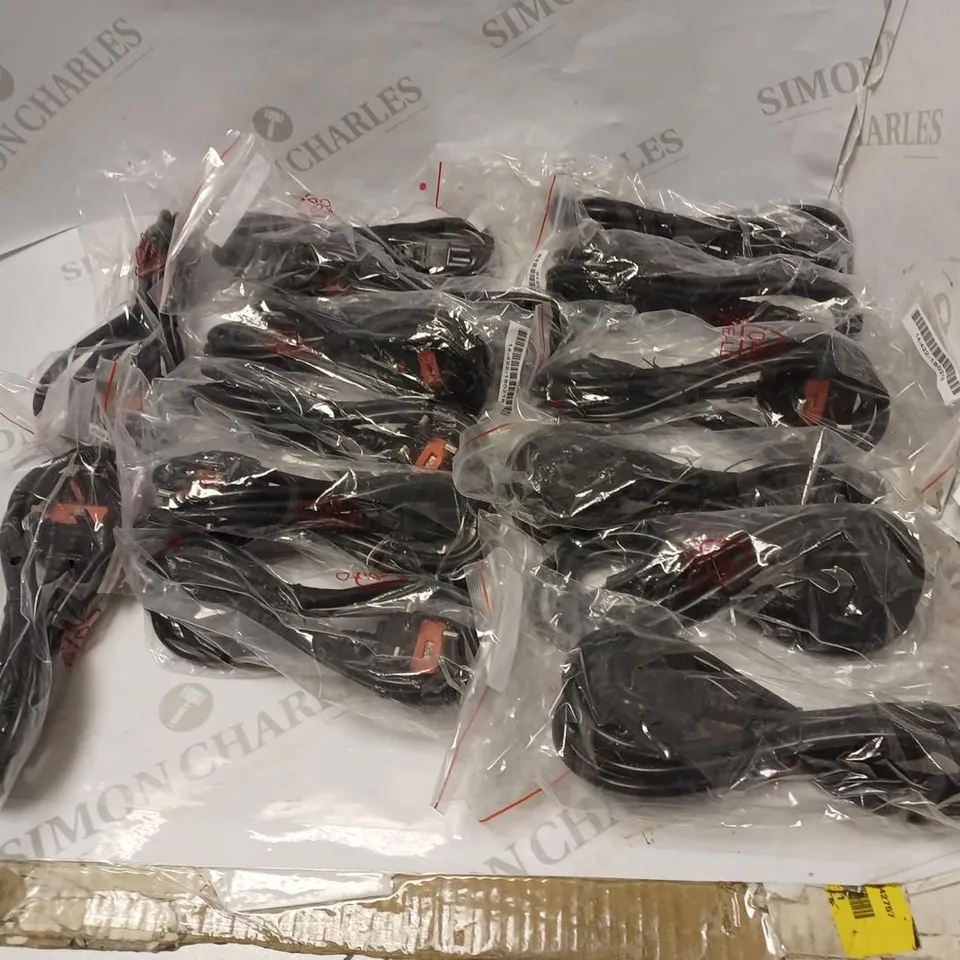 LOT OF 14 CLOVER LEAF POWER CABLES
