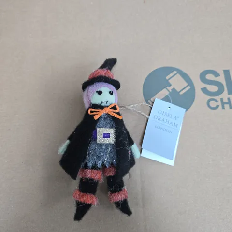 BOX OF APPROXIMATELY 12 GISELA GRAHAM WITCH HANGING DECORATIONS