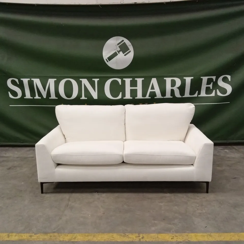 LEXI 3 SEATER SOFA, CREAM HOUSE PLUSH FABRIC