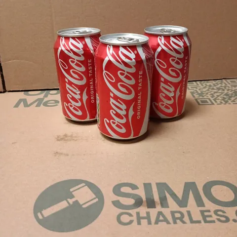TOTE OF APPROXIMATELY 15 COCA COLA 330ML CANS