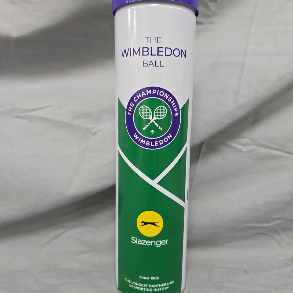 SLAZENGER THE WIMBLEDON BALL TUBE OF TENNIS BALLS