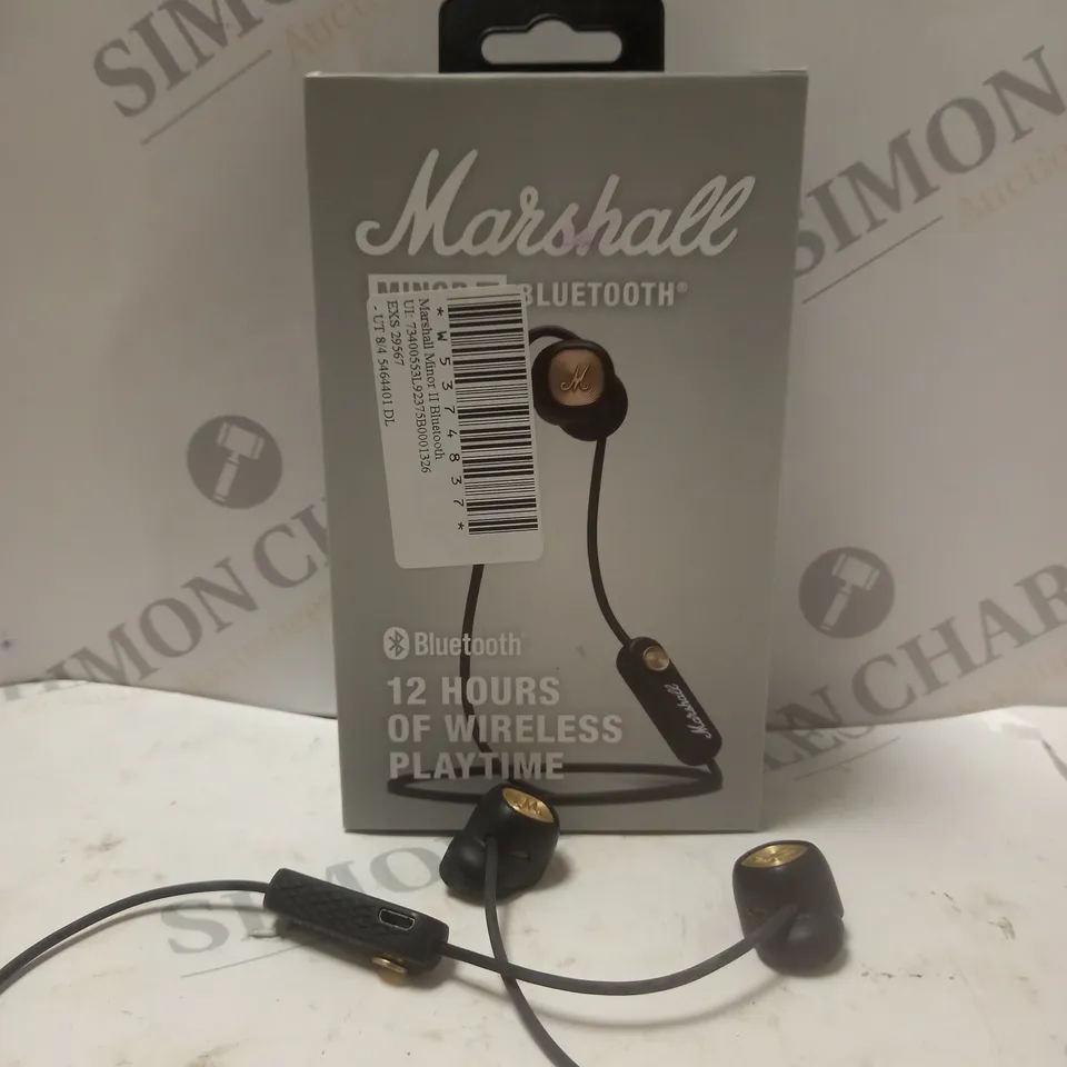 BOXED MARSHALL MINOR II BLUETOOTH EARPHONES