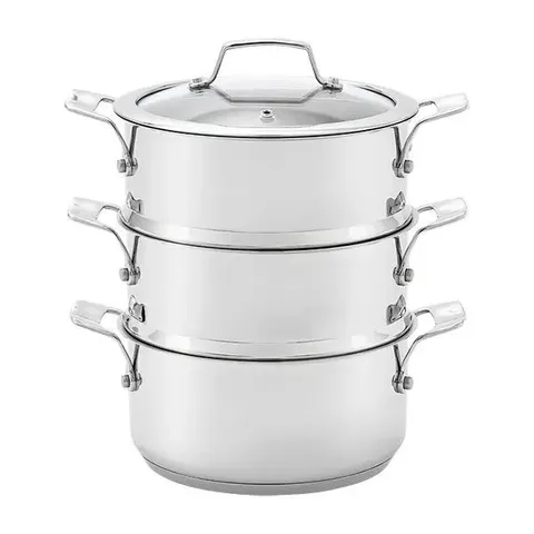 BOXED STEAMERS 18CM 3 TIER STEAMER SET