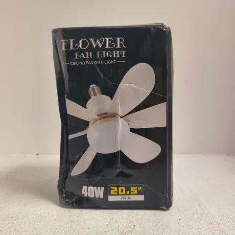 BOXED FLOWER FAN LIGHT - CEILING FAN WITH LIGHT