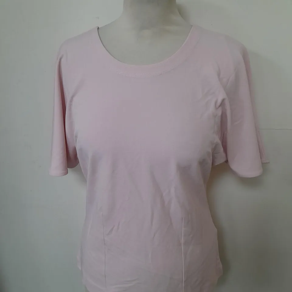 REISS LIGHT PINK CONNIE FLOWY TOP SIZE M