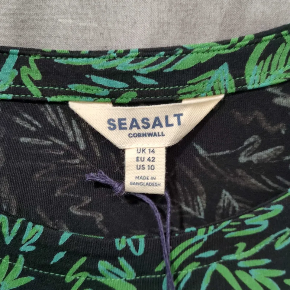 SEASALT CORNWALL VERONICA DRESS IN FOREST FLOOR FERN - UK 14