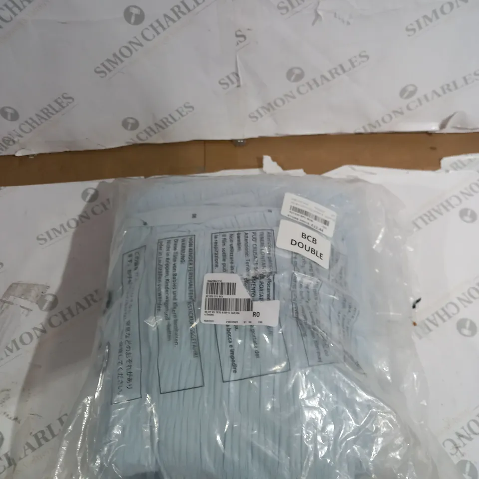 STRIPED SOFT BEDSET DOUBLE - BLUE