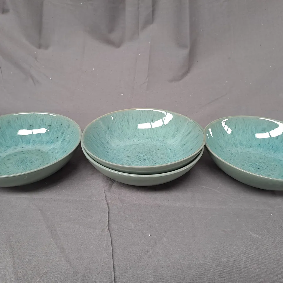 BOXED UNBRANDED 4 PIECE BOWL SET IN TEAL - COLLECTION ONLY