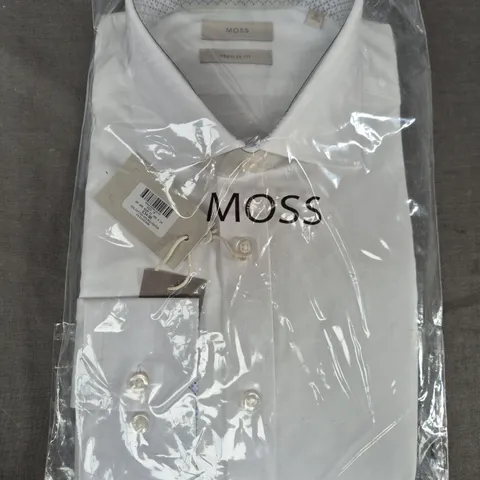 MOSS REGULAR FIT SHIRT IN WHITE SIZE 16