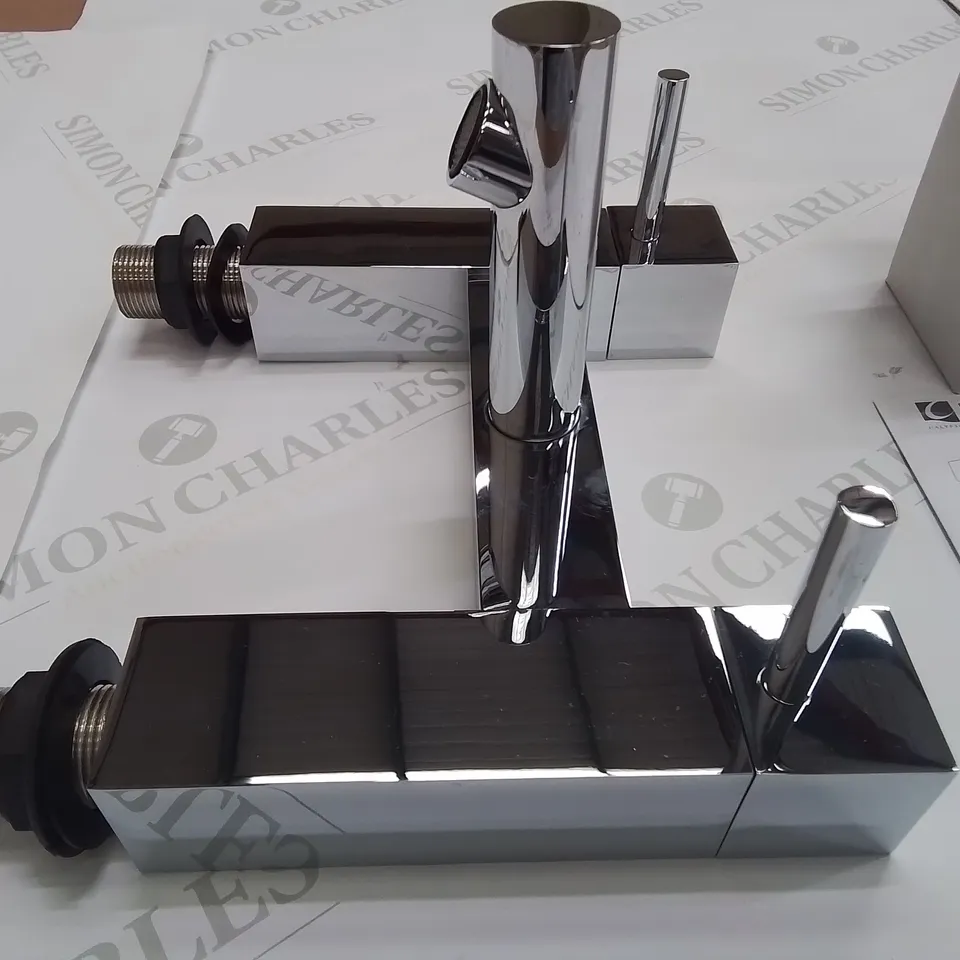 BOXED CALYPSO LUCCA 2H BATH FILLER IN CHROME - 270X230X165MM