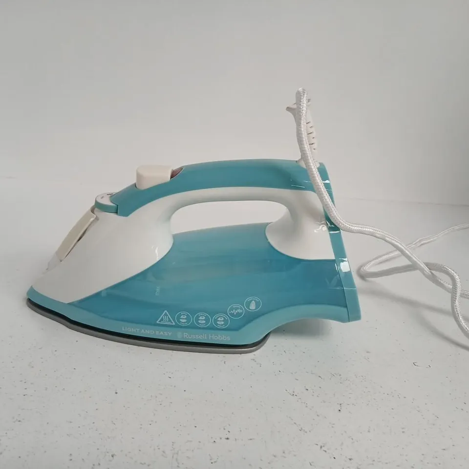 RUSSELL HOBBS STEAM IRON – TURQUOISE, 220-240V, 1850–2200W (MODEL 26470)