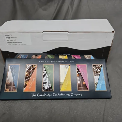 BOXED CAMBRIDGE CONFECTIONARY COMPANY HANDMADE CHOCOLATE MINI BAR SELECTION BOX 6X225G