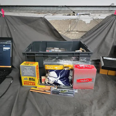 APPROXIMATELY 25 ITEMS OF ASSORTED ROLLING PAPERS & SMOKING ACCESSORIES BUNDLE – OCB TUBES, RAW ORIGINAL ROLLER, MOON PAPERS.