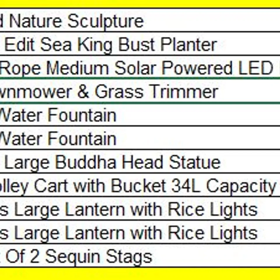 PALLET OF APPROXIMATELY 11 ASSORTED HOUSEHOLD AND GARDEN PRODUCTS TO INCLUDE;