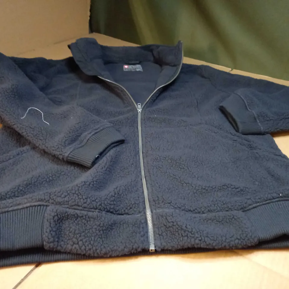 ENGELBERT STRAUSS NAVY BORG FLEECED LINED JACKET - LARGE