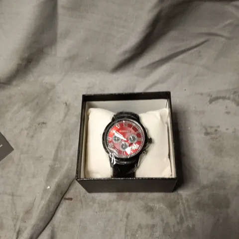 GLOBENFELD ROMAN CHRONO RED WATCH – BOXED (GF0014)