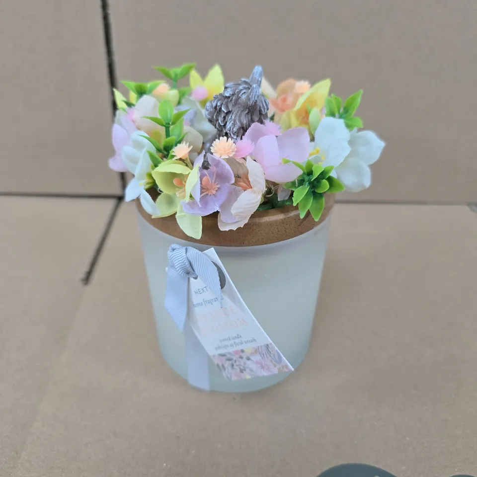 NEXT HOME FRAGRANCE ORANGE BLOSSOM SCENTED CANDLE 