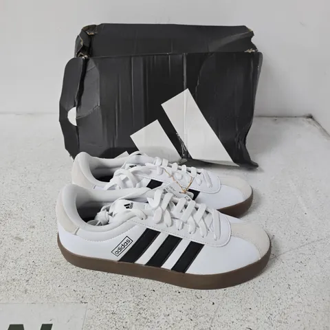 ADIDAS VL COURT 3.0 TRAINERS – WHITE/BLACK, UK 6 (EU 39 1/3; US 7.5)