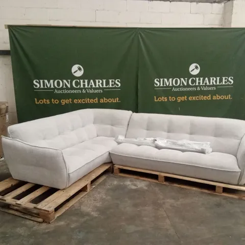 QUALITY DESIGNER ITALIAN MADE SEVILLE LARGE FABRIC CORNER SOFA
