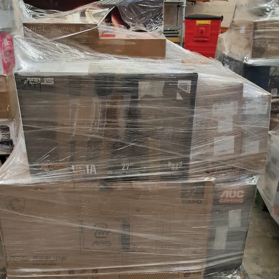 PALLET OF APPROXIMATELY 19 UNPROCESSED RAW RETURN MONITORS TO INCLUDE;