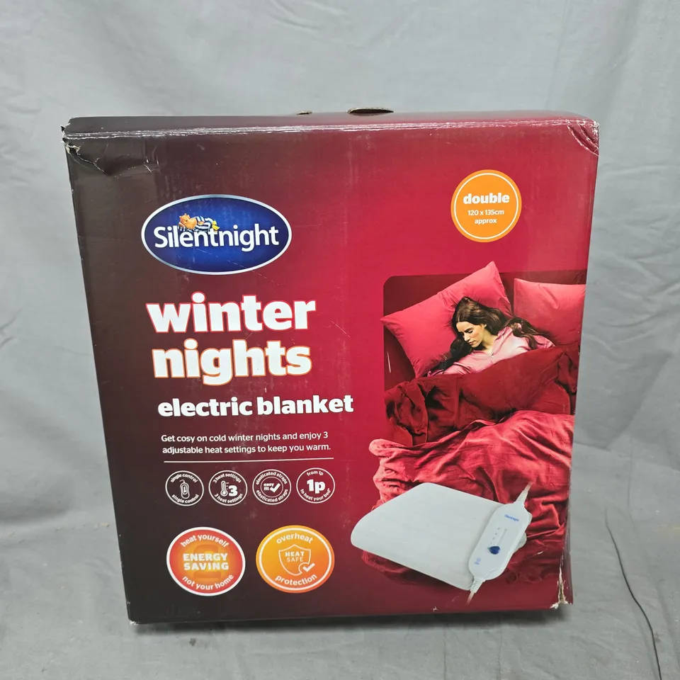 SILENTNIGHT WINTER NIGHTS ELECTRIC BLANKET - DOUBLE 