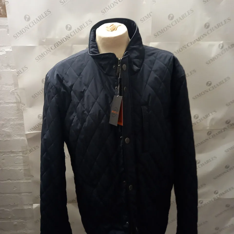 MENS DOUGLAS QUILTED ZIPPED COAT SIZE 42"