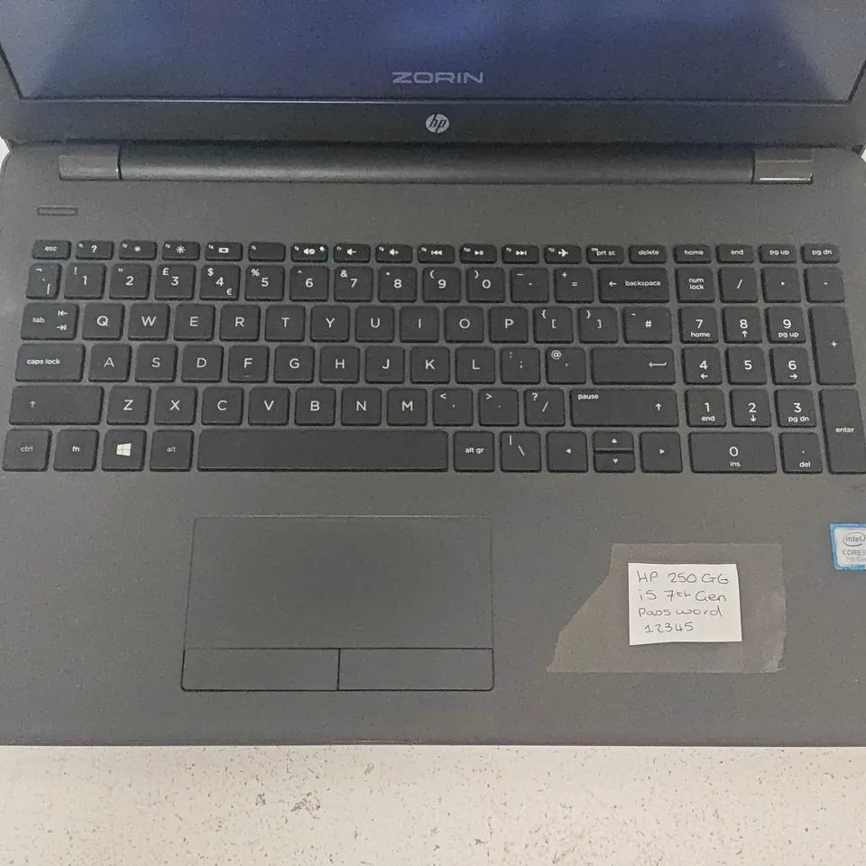 UNBOXED HP 250 G6 I-5 7TH GEN LAPTOP IN BLACK