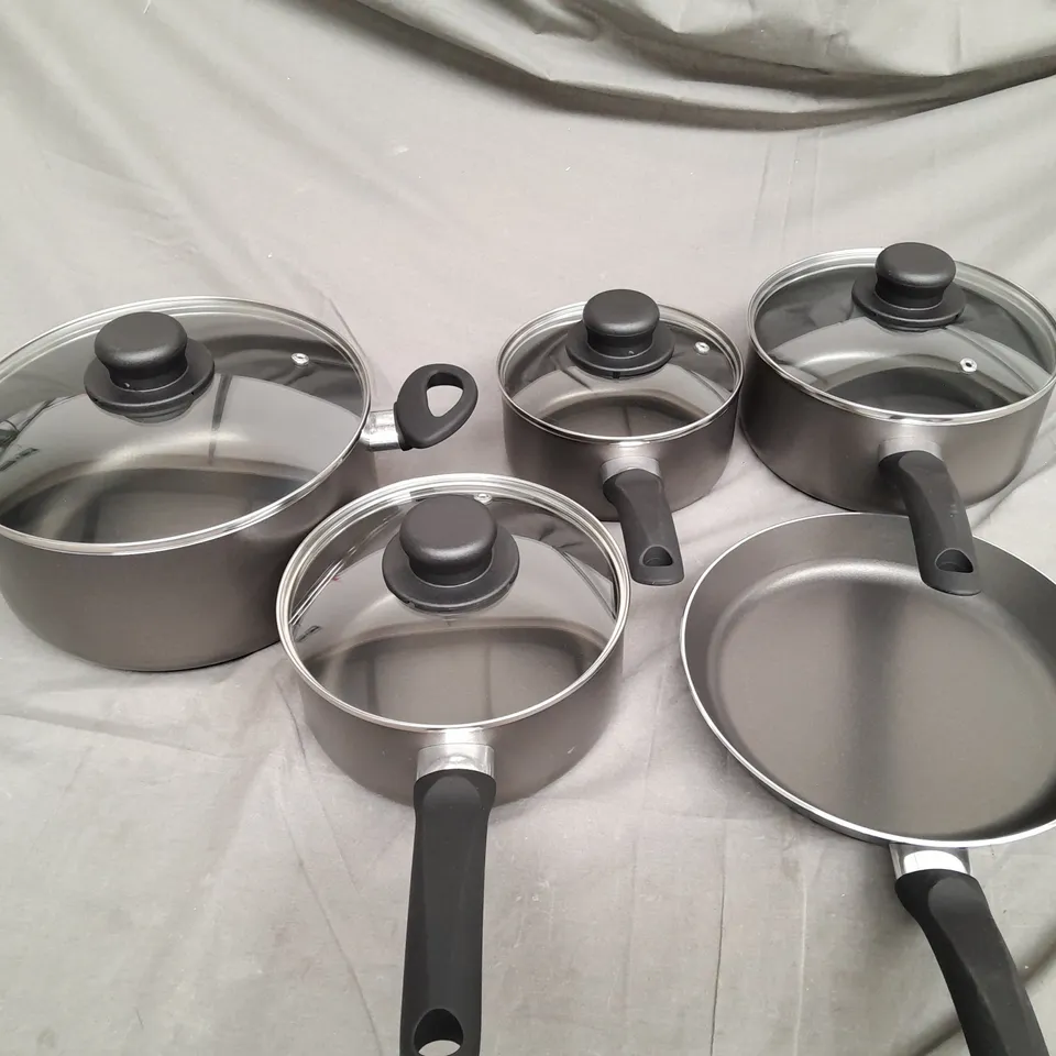 ALUMINIUM 5 PIECE PAN SET