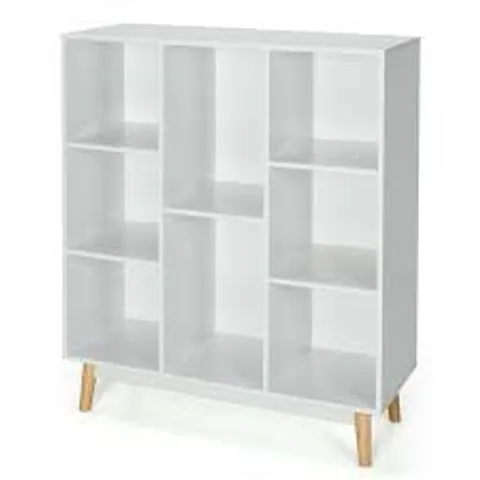 BOXED COSTWAY 8-CUBE STORAGE ORGANIZER WITH 2 ANTI-TIPPING MECHANISMS 