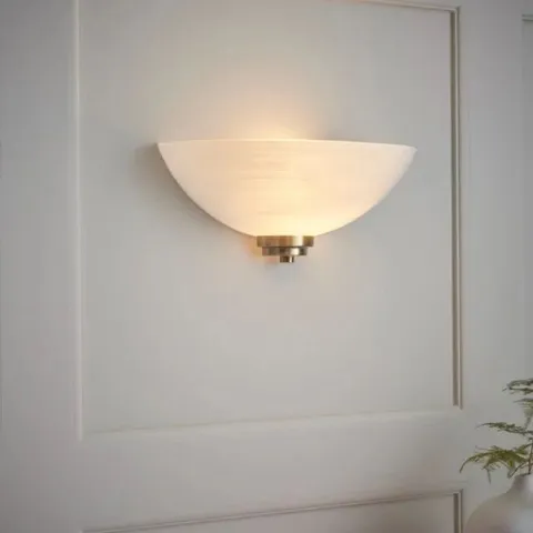 BOXED VOGUE WELLES FROSTED GLASS WALL LIGHT