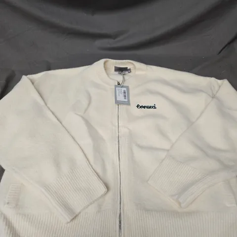 CERNUCCI KNITTED ZIP THROUGH BOMBER JACKET SIZE NM