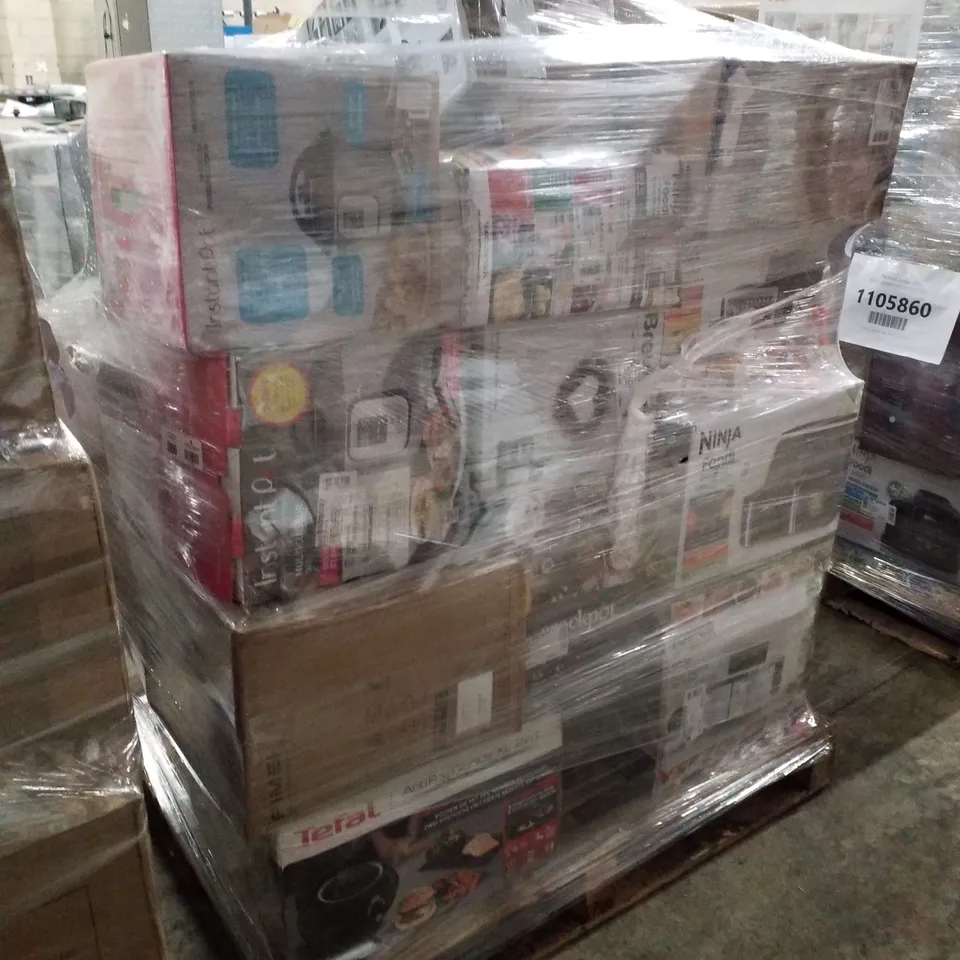 PALLET OF APPROXIMATELY 23 UNPROCESSED RAW RETURN HOUSEHOLD AND ELECTRICAL GOODS TO INCLUDE;