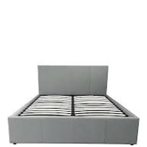 BOXED MARSTON KING BED FRAME IN GREY - 2 BOXES