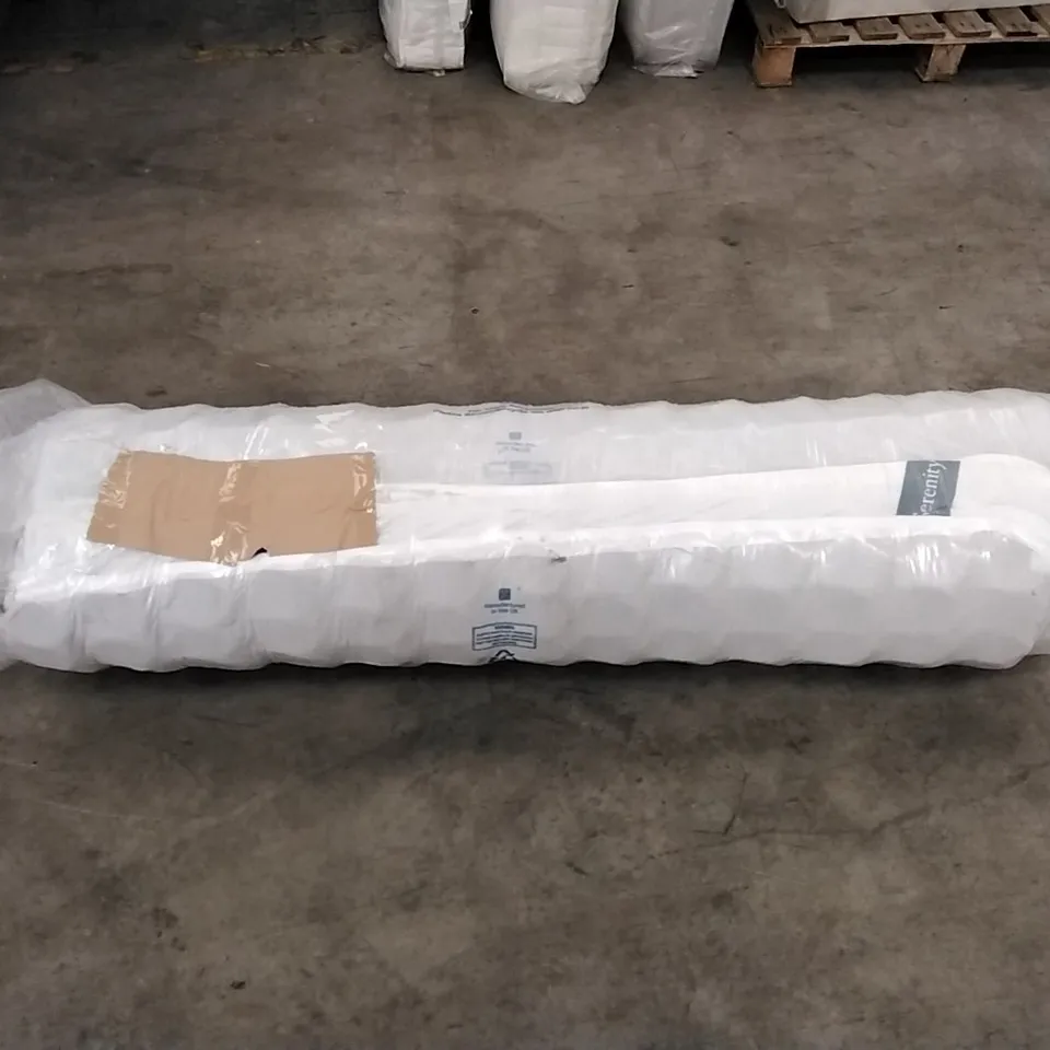 QUALITY BAGGED AND ROLLED SERENITY HYBRID COIL AND MEMORY FOAM KINGSIZE MATTRESS 
