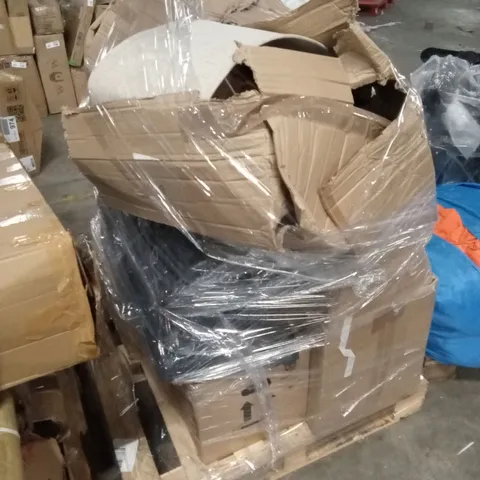 PALLET OF ASSORTED HOUSEHOLD GOODS AND PRODUCTS TO INCLUDE; VACUUM CLEANER, FREESTANDING LAMP ETC