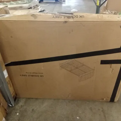 BOXED UK DOUBLE BED - GREY (1 BOX)