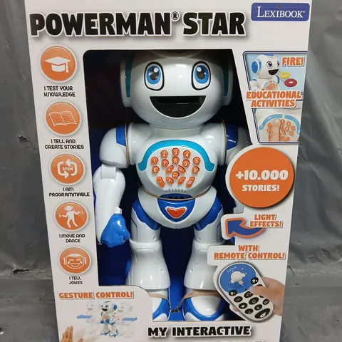 BOXED LEXIBOOK POWERMAN STAR INTERACTIVE EDUCATIONAL ROBOT