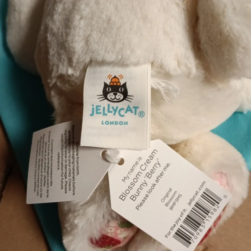 JELLYCAT LONDON CREAM BLOSSOM BUNNY PLUSH 