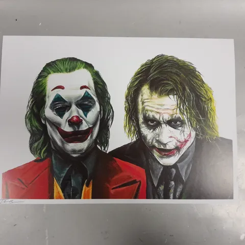 THE JOKER JORDAN BREEN SIGNED ART PRINT