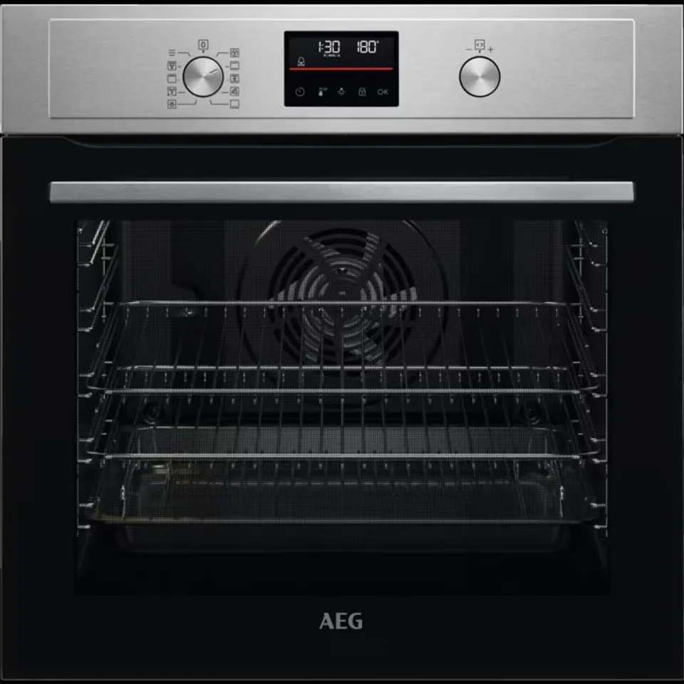 AEG 3000 SURROUNDCOOK PYROLYTIC SELF CLEAN BUILT-IN OVEN - BPX535061M
